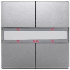 5WG1286-2DB43 - Siemens - Buton, ikili, durum LED'li, metalik platin, DELTA stili