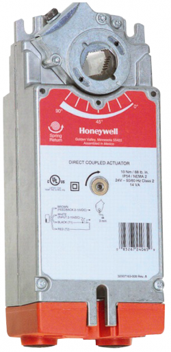 S1024-2POS-SW2 - Honeywell - Damper Motoru, 10Nm, 2 Nokta On-Off, 24 V, 2 Yardımcı Kontak